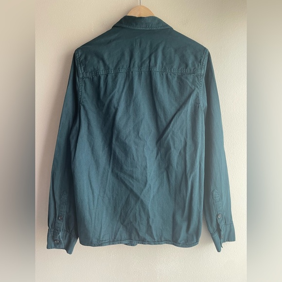 Zara Men Button Up Green Shirt Size Medium - Picture 4 of 9